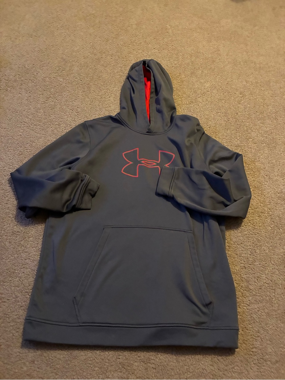 Under Armour Red Mesh Lined Hoodie